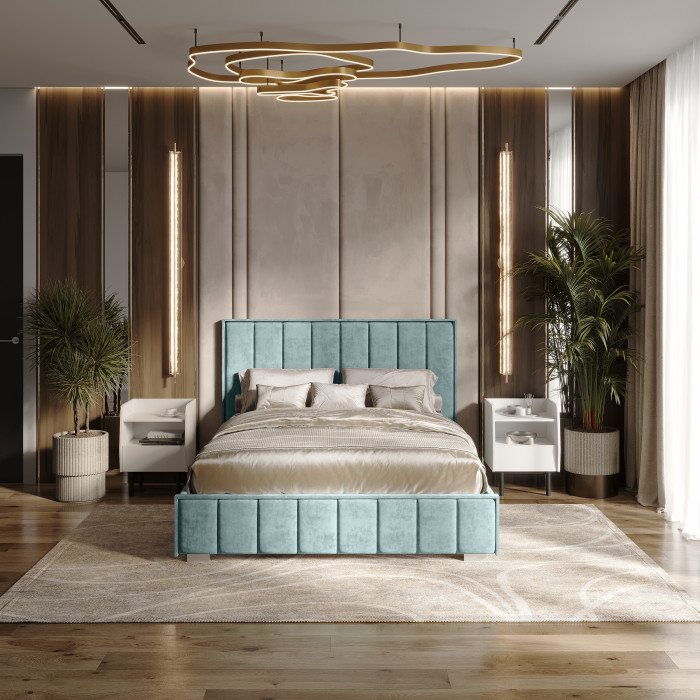 Кровать с подъемным механизмом Мирабель КР-11 (1,4м), Шарли бриз