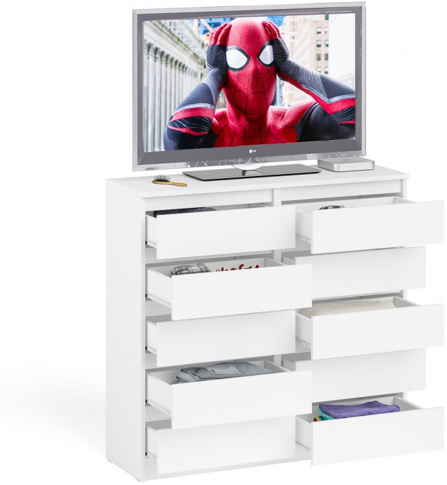 Мори Комод МК1200.10, цвет белый, ШхГхВ 120,4х41х115 см.