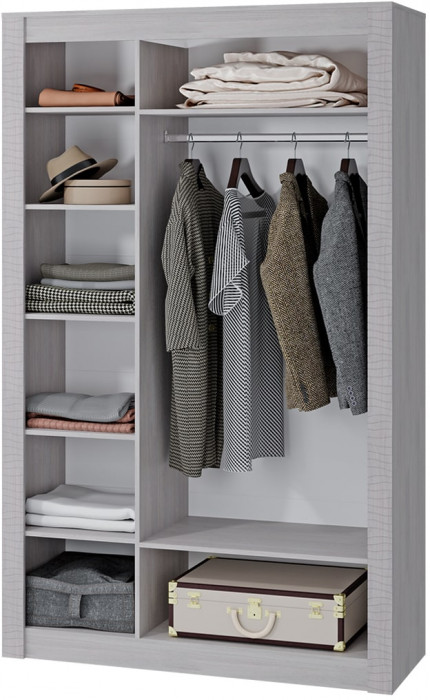 "Монако" ШК-38 ясень белый/Ф12