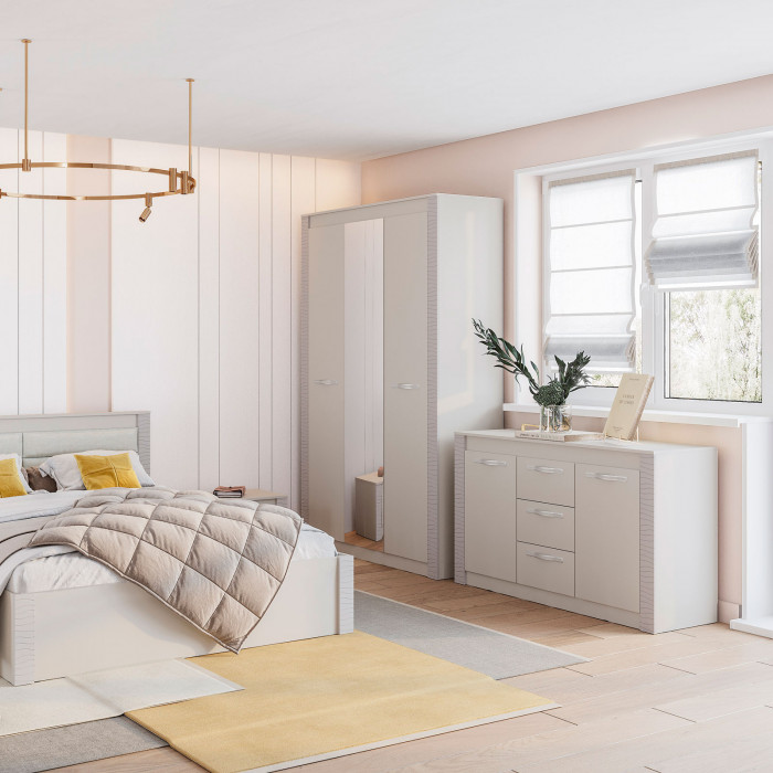 "Монако" ШК-38 ясень белый/Ф12