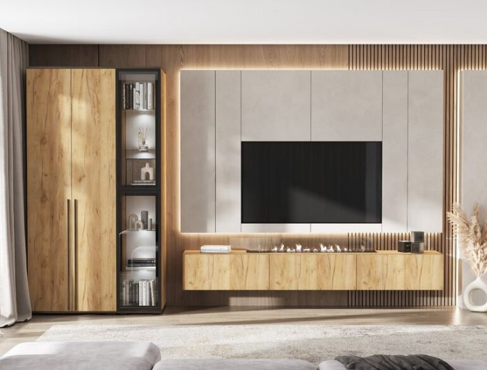 Норд Гостиная, Дуб крафт/Дуб крафт