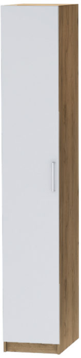 Шкаф-пенал №1 "Иннэс-7" - Крафт золотой/Белый