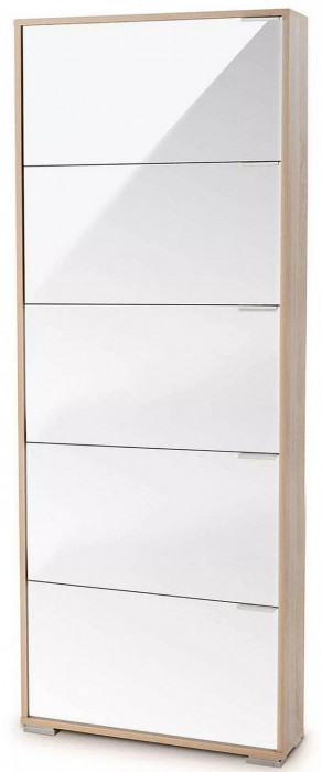 Обувница VIVA 5 Дуб сонома/Стекло