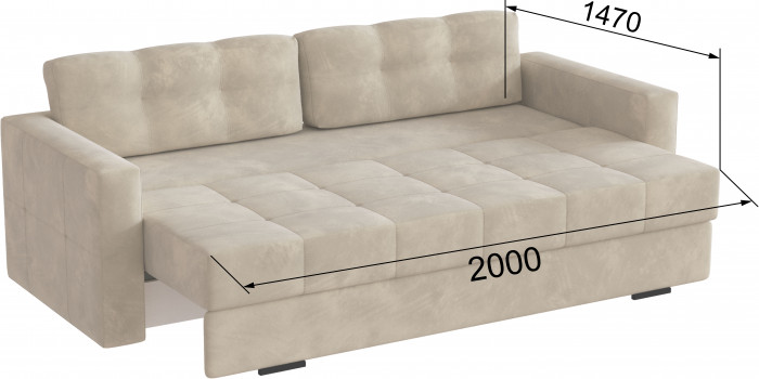 Диван раскладной Брэй бежевый