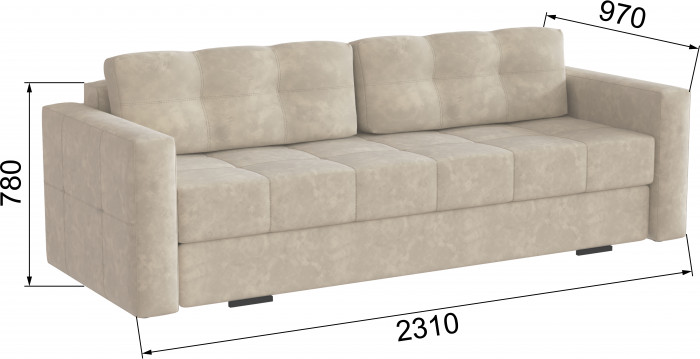 Диван раскладной Брэй бежевый