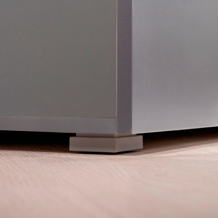 Октава Прихожая 13, цвет серый графит/дуб крафт золотой/фасады МДФ серый графит, ШхГхВ 97,1х35,4х197,6 см., универсальная сборка