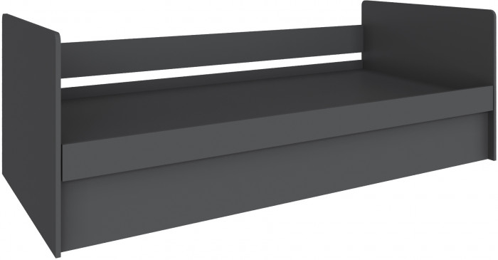 Кровать Мадрид (0,9) с подъемным механизмом, Графит серый