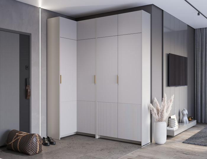 Шкаф 2-х створчатый "Пандора" ШК-01, Кашемир/МФ03