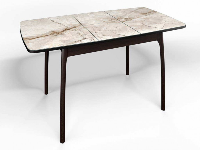 Стол СМ-4 Флорида опора массив изогнутая венге