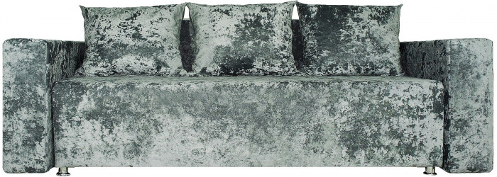 Диван-еврокнижка Лаунж,145х192, ППУ, плюш серый