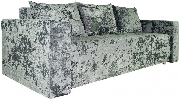 Диван-еврокнижка Лаунж,145х192, ППУ, плюш серый