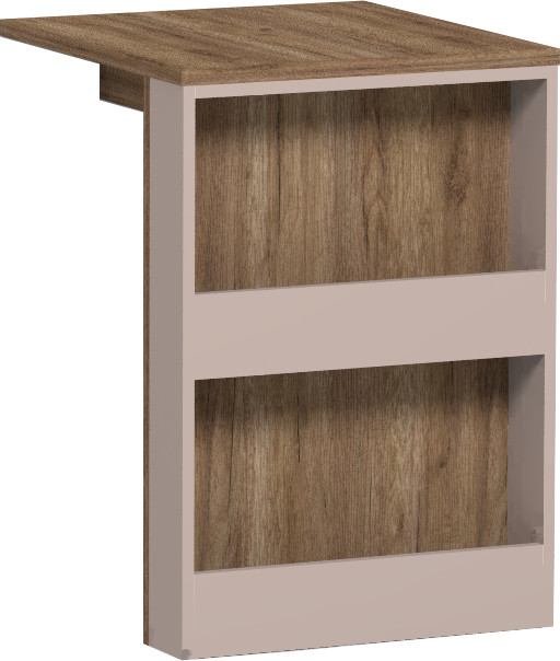 Стол приставной угловой Натуре 86, дуб табачный