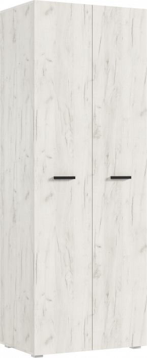 Нэнси NEW Шкаф 2-х ств. 800 ЛДСП, Дуб Крафт Белый/Дуб Крафт Белый