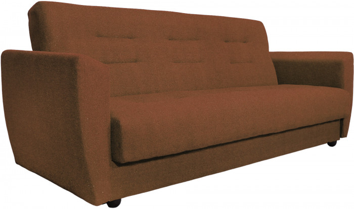 Раскладной диван-кровать, прямой, книжка, цвет коричневый, Лира 120х190