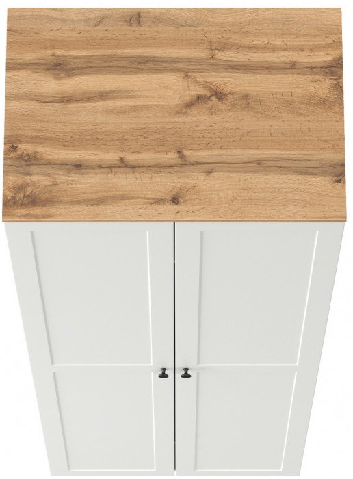 Остин 13.224 Шкаф, белый шагрень/дуб крафт золотой