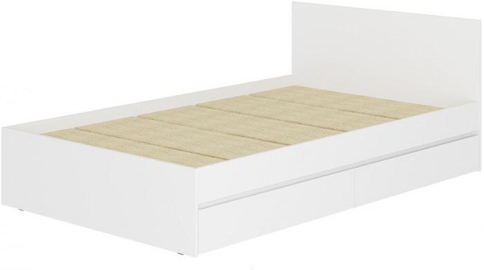 Кровать 1,4 м Симпл КР-12, белый