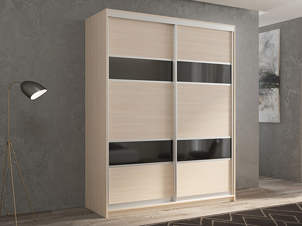 Шкаф-купе Кааппи 7 Дуб молочный 140х45х230 см