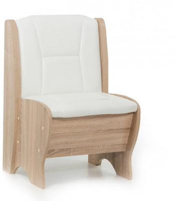 Скамья Лотос 550 дуб сонома/милк