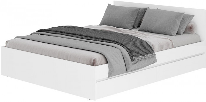 Кровать с основанием 1,6 м Симпл КР-17, Белый
