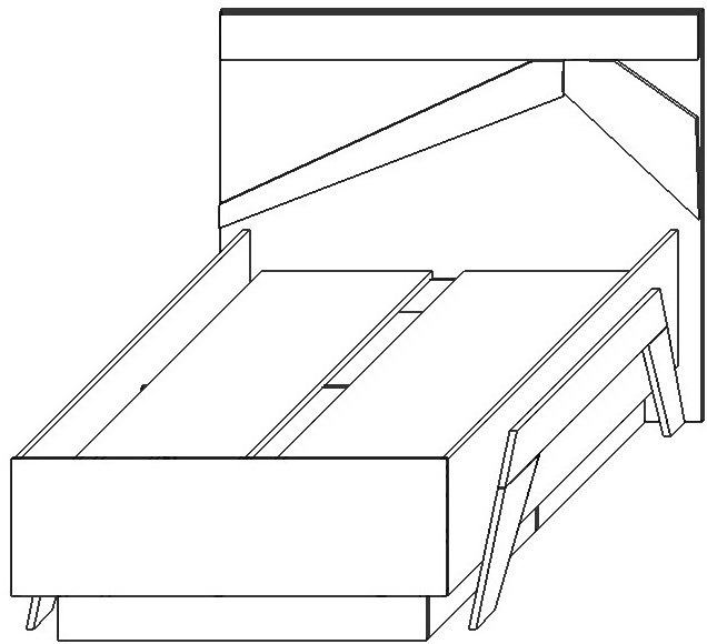 Модульная подростковая комната "Скандинавия" - Антрацит/Дуб наварра