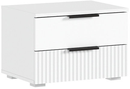 Марвэл Тумбы прикроватные 2шт, Белый/Браш белый