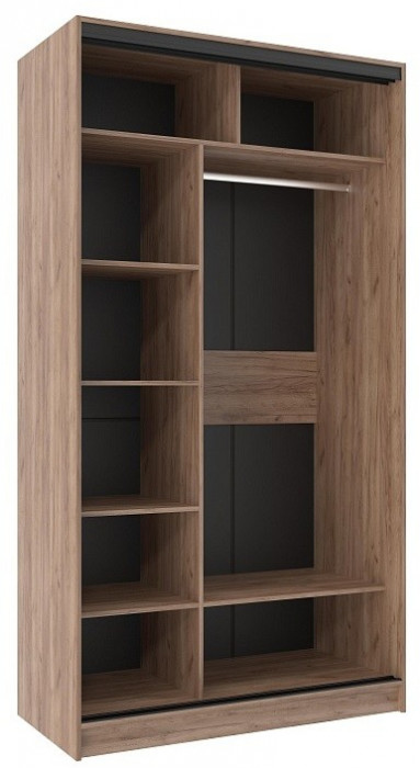 Шкаф-купе двухдверный 1200 Домашний Дуб табачный Крафт