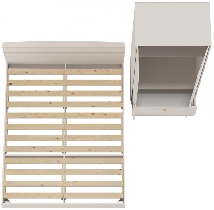 Афина Спальня Кровать 1600 + Шкаф 2-х дверный, кашемир серый