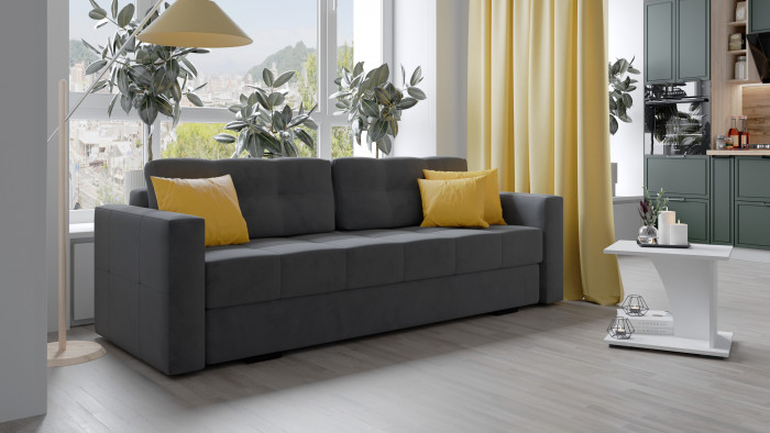 Диван раскладной Брэй серый