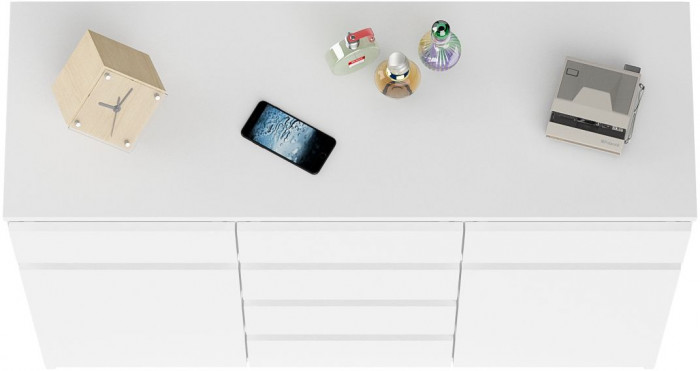 Мори Комод МК1200.4, цвет белый, ШхГхВ 120,4х41х94 см.