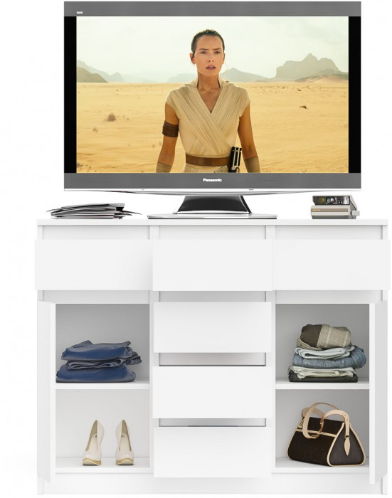 Мори Комод МК1200.4, цвет белый, ШхГхВ 120,4х41х94 см.