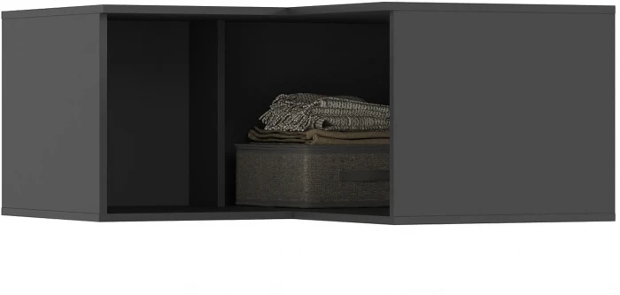 Норд Антресоль угловая к шкафу, Графит