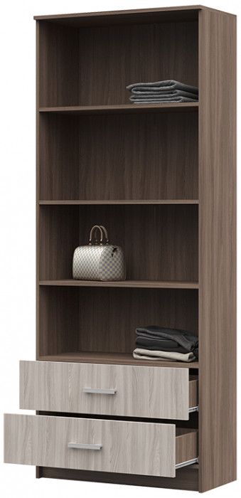 ШК-202 Машенька ЛДСП шкаф (800*2020*380) шимо темный/шимо светлый