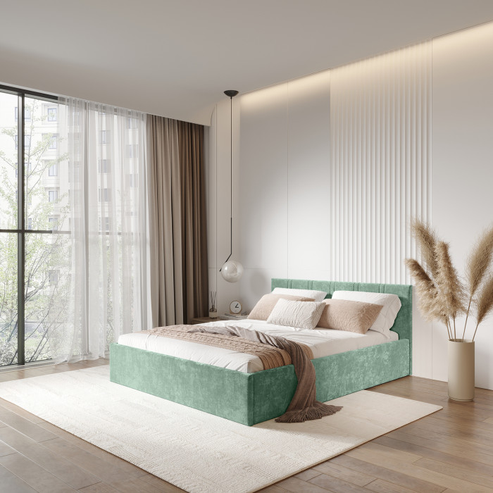 Кровать с подъемным механизмом Ника КР-13 140х200, Эвкалипт