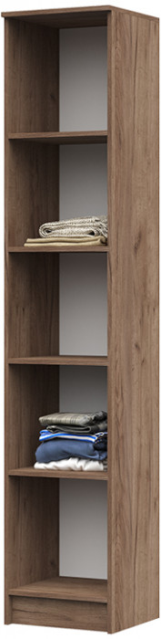 ПН-202 Машенька ЛДСП пенал (400*2020*380) дуб крафт табачный/серый графит