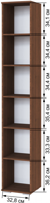 Модульная прихожая Ливорно, набор 1, Орех донской