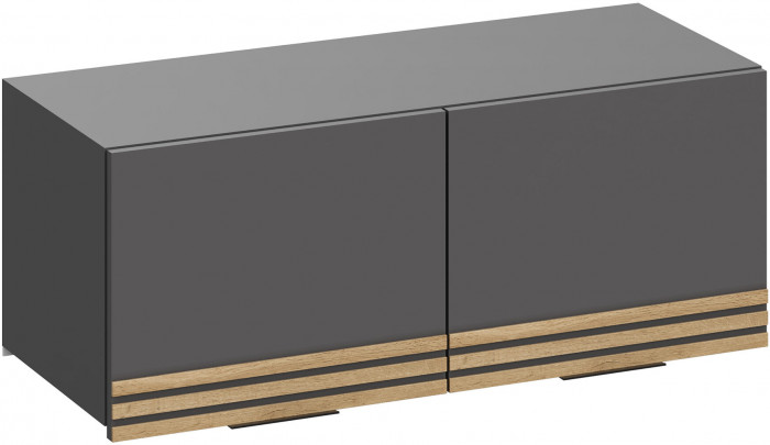 Модульная Прихожая Нао, набор №7, Графит/Графит, Дуб вотан, Симпл 27