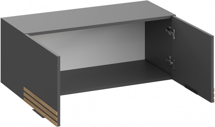 Модульная Прихожая Нао, набор №7, Графит/Графит, Дуб вотан, Симпл 27