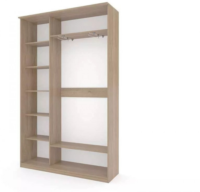 Шкаф купе Модерн 1490х450 2-х дверный 2-х секционный фотопечать №3 ясень