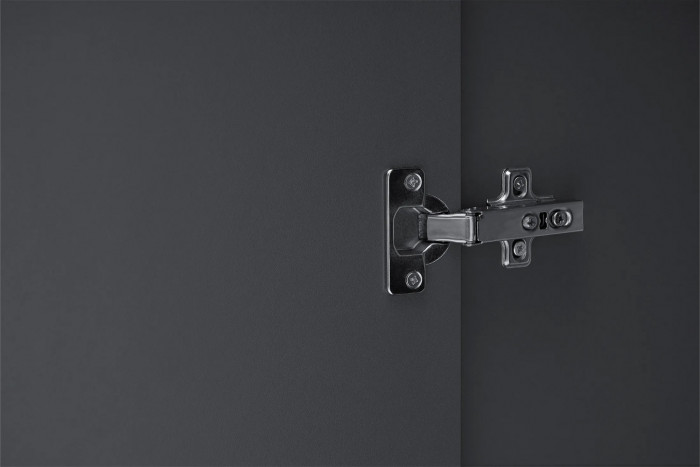 Шкаф распашной с наполнением (5 полок) ШК 5 (800), Графит