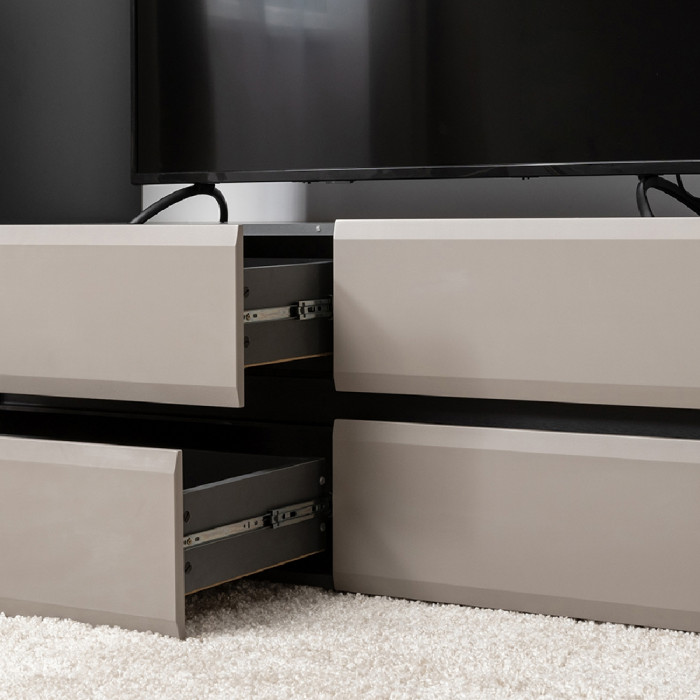 Сидней Комплектация № 011, цвет корпус: антрацит/фасады: МДФ веллюто капучино, ШхГхВ 229,9х41,3х205,2 см., ниша для ТВ 129х41х100 см., универс. сборка