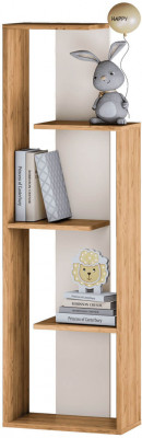 Стеллаж Бейсик 1 крафт/белый