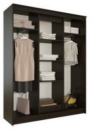 Элегант Шкаф-купе 4, Ясень шимо темный/светлый