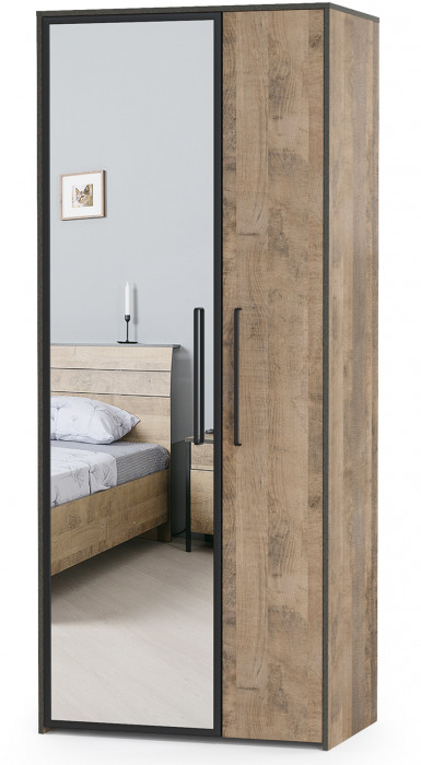 Трувор 13.204.01 Шкаф с зеркалом, дуб гранж песочный/интра