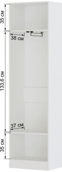 Модульная прихожая "Руэлла", композиция 2 - Белый