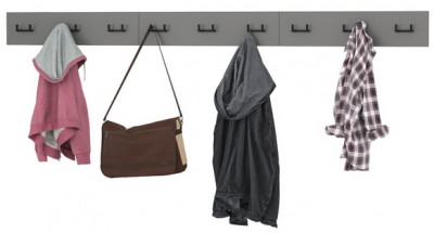 Октава 15.14.02 Вешалка + 15.14.02 Вешалка + 15.14.02 Вешалка, серый графит