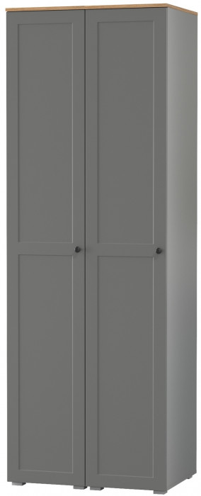 Остин 13.225 Шкаф-пенал 2 шт., серый графит/дуб крафт золотой