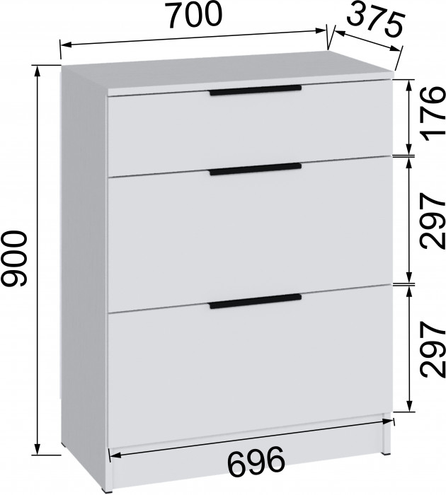 Обувница Мадрид (0,7), Белый