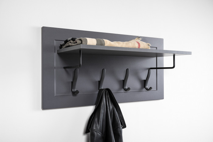 Остин Прихожая 44, серый графит/дуб крафт золотой