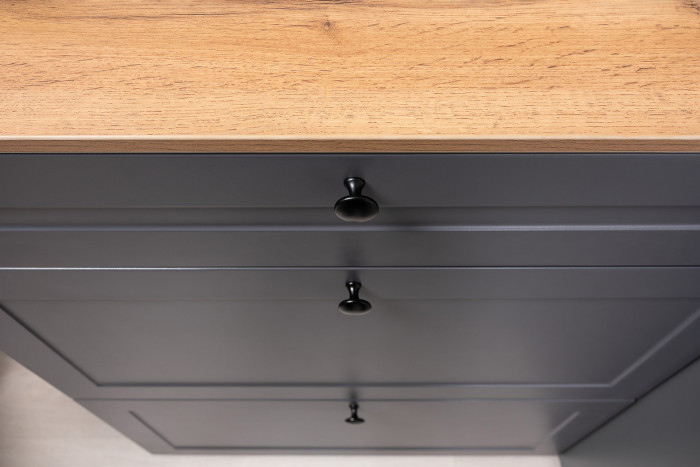 Остин Прихожая 22, цвет серый графит/дуб крафт золотой, ШхГхВ 120х54,3х229,6 см., универсальная сборка