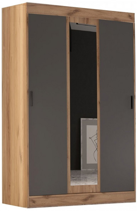 Модульная спальня Басямиф, композиция 3 (Дуб крафт/ Графит)